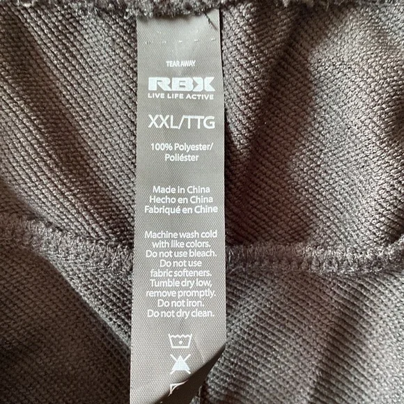 RBX Poly French Terry Black Jogger Size XXL. NWT. - Picture 11 of 11